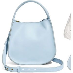 Madewell Sydney Crossbody Leather Bag in light blue